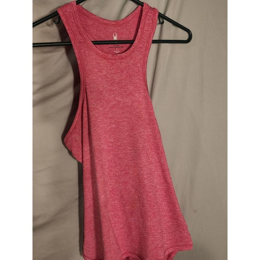 Spyder Racerback tank top, cutout back, size small, NWT